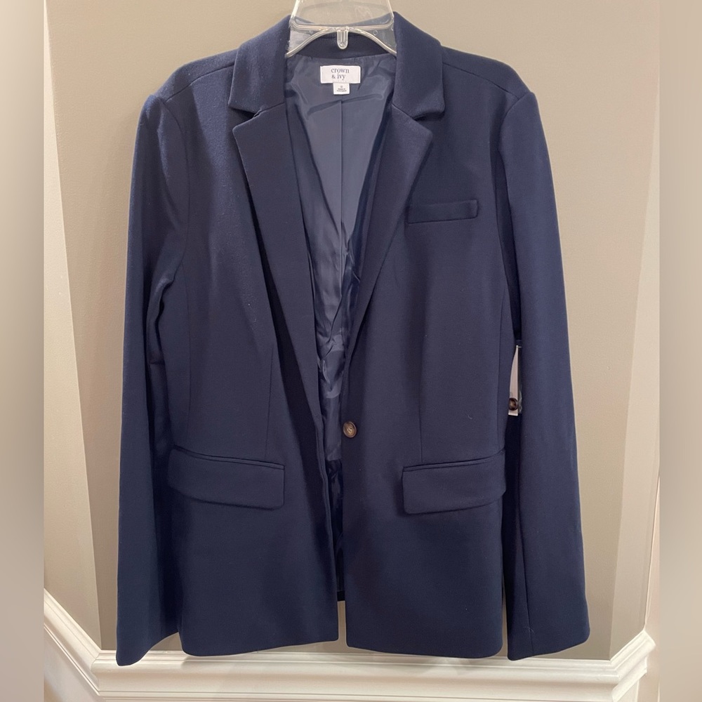 Crown & Ivy Navy Blue Blazer